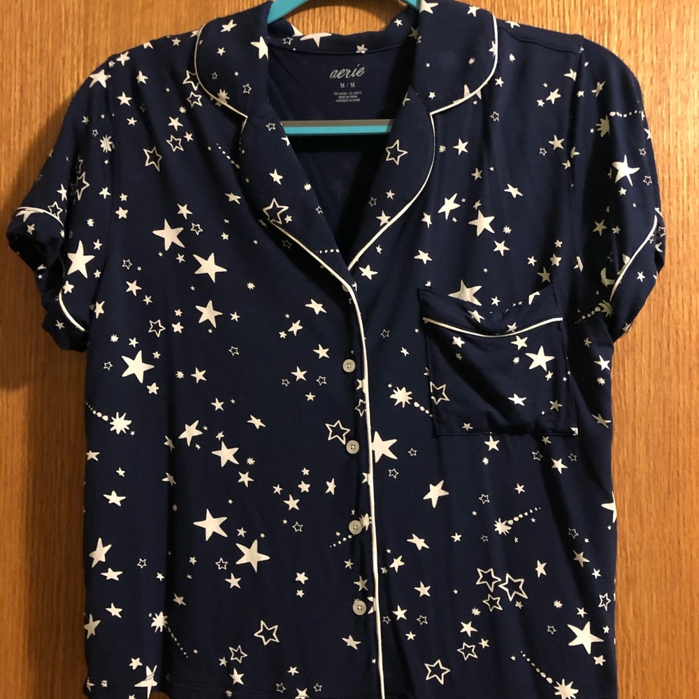 Navy blue American Eagle pj top